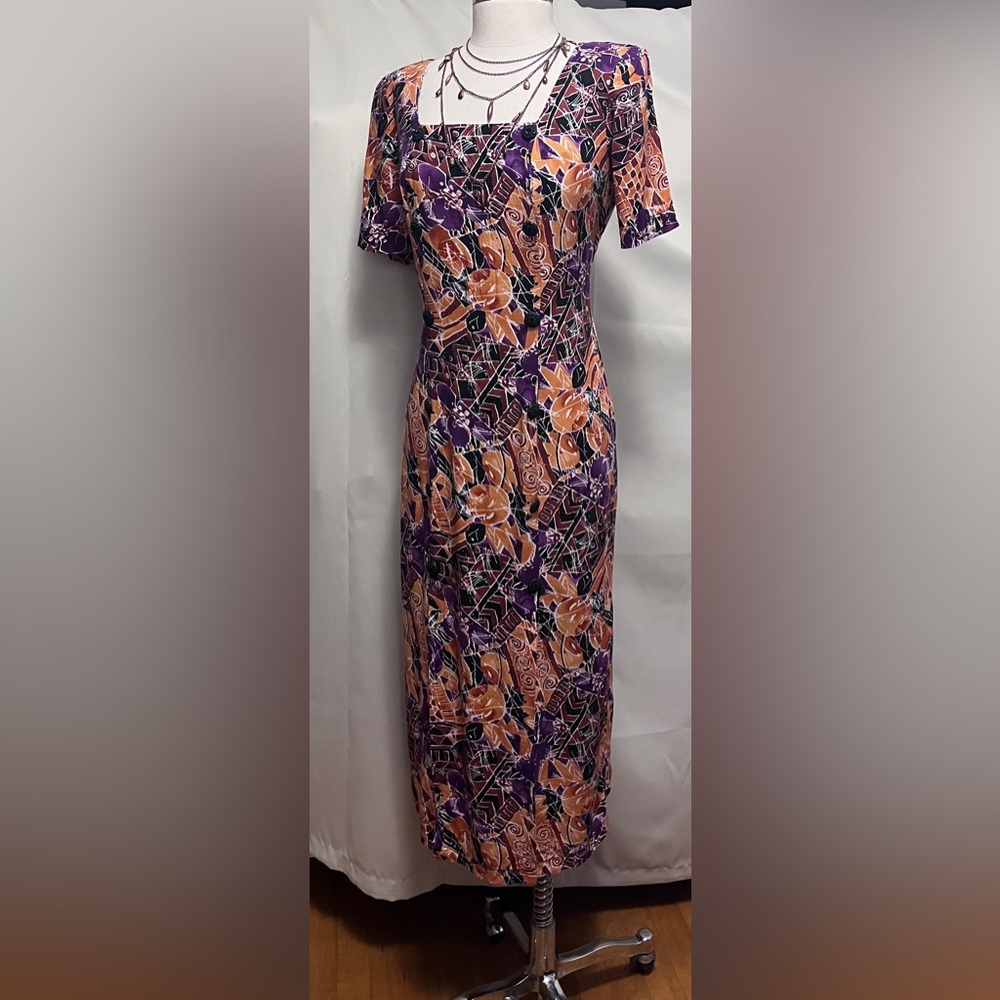 Vintage Marnie West Three-Panel Dress